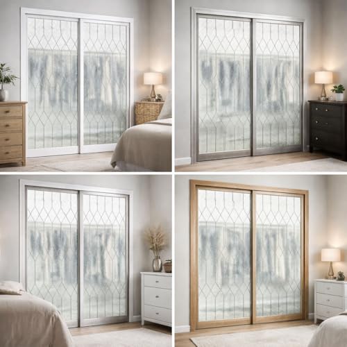 Película decorativa esmerilada para puertas espejo 17.5" x 197" miniatura 2