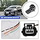 Create idea 3 Pin PDC Parksensor Stecker Verbindungsdraht 56431345 Kompatibel mit Audi Kompatibel mit Renault 3 Pin Auto Parksensor Stecker Kabelbaum 15cm