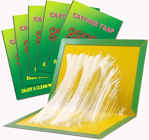 Sticky Pest Traps - High-Adhesion Stickypads for Indoor & Outdoor Use Extra Strong Pest Trap - Effectively Catch Unwanted Intruders for Home Garage and Garden Control(5 Pack)
