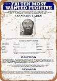 Unoopler 8 x 12 METAL SIGN - 2001 Osama Bin Laden Wanted Poster - Vintage Look Reproduction