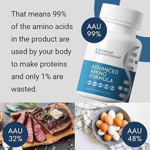 Advanced Bionutritionals Advanced Amino Formula Formerly Perfectamino Build New And Stronger Muscles, Increase Energy And Stamina, Vegan Amino Supplements, Manufactured In The Usa, 150 Tablets #TOP4