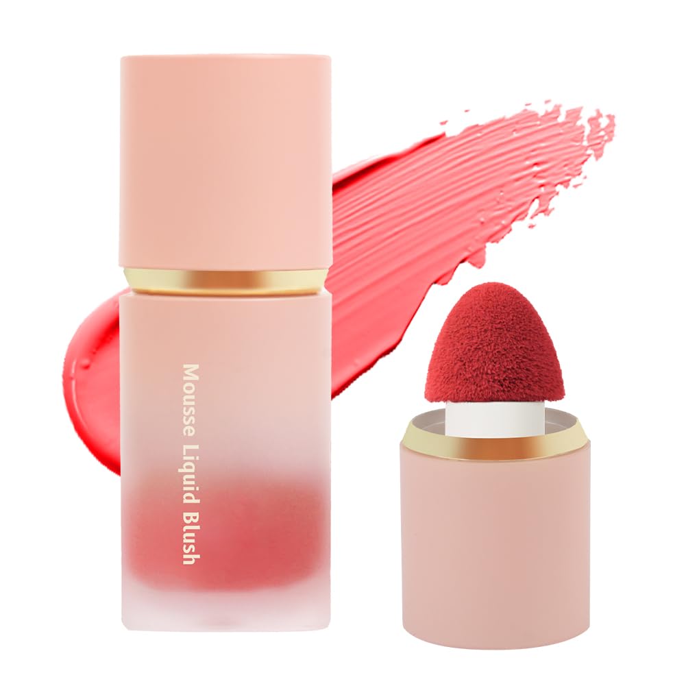 LOPHE Blush Stick, Mattes Leichtes und Atmungsaktives Liquid Blush Flüssig, Waterproof Rouge Beauty Wand, Natürliches Aussehen Long-Wearing Face Make Up Pen für Frauen （06#6.5ml）
