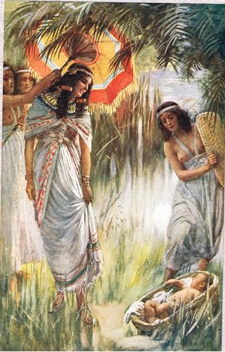 Impresión en Lienzo Harold Copping La hija del faraón Cuadro de Alta Calidad