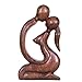 Produktbild Simandra Holz Figur Skulptur Abstrakt Holzfigur Statue Afrika Asia Handarbeit Deko Zusammen Größe 10 cm