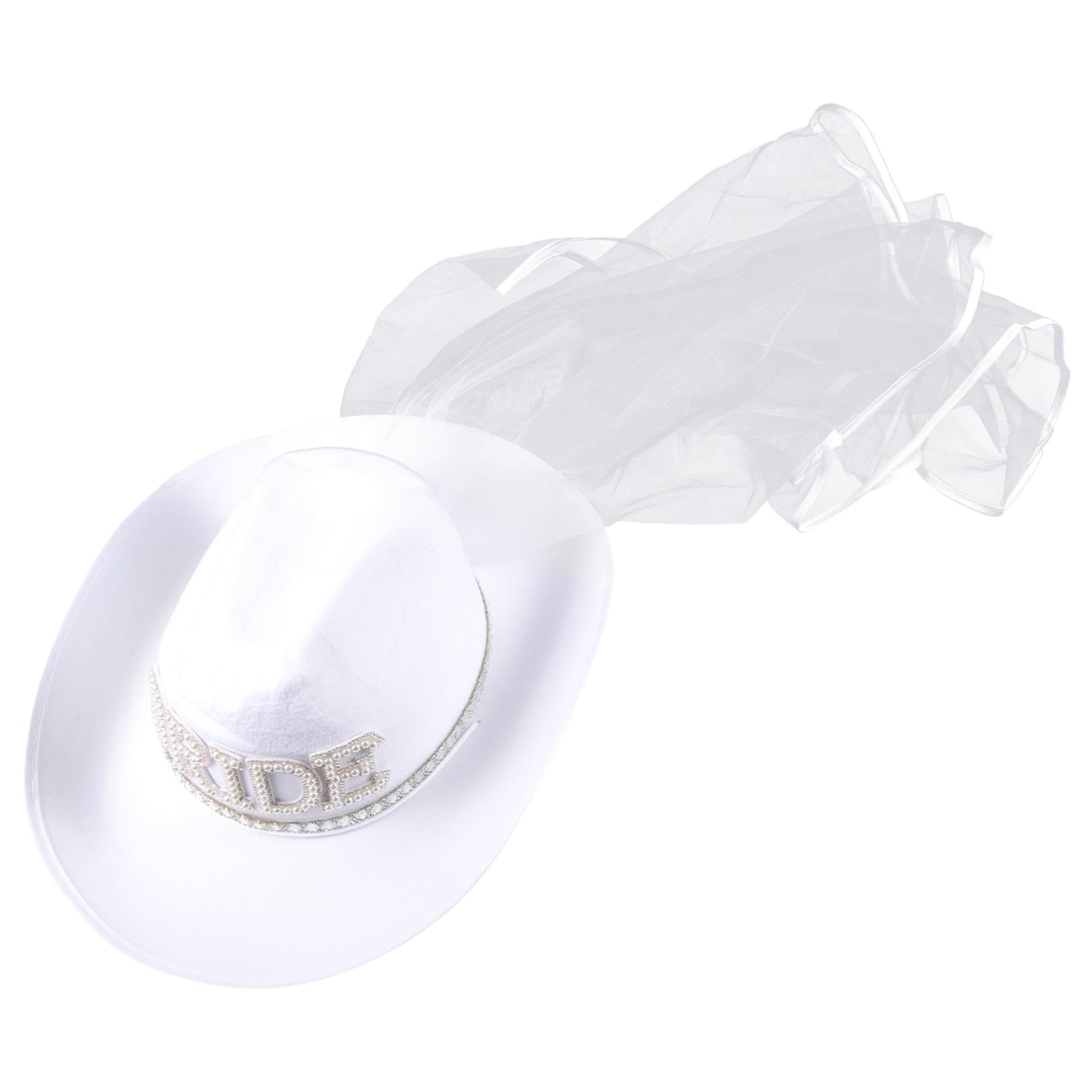 Nupcial Velo Sombrero De Vaquero Novia Sombrero De Vaquera Novia Sombrero Velo De Boda Novia Sombrero De Vaquera Occidental Sombrero De Vaquera Gorras Novia