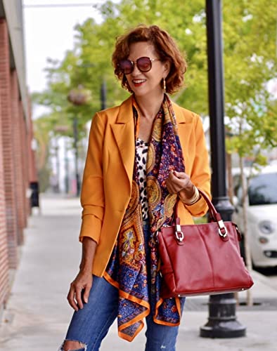 S-ZONE Women Genuine Leather Handbag Shoulder Purse Satchel Tote Crossbody Bag