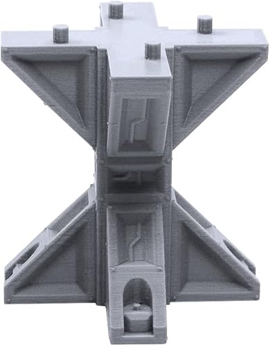 Miniatura 6 de EnderToys Campo de escaramuza industrial de varios niveles, escenario de terreno para Necromunda, equipo de matar, compatible con Sector Mechanicus,