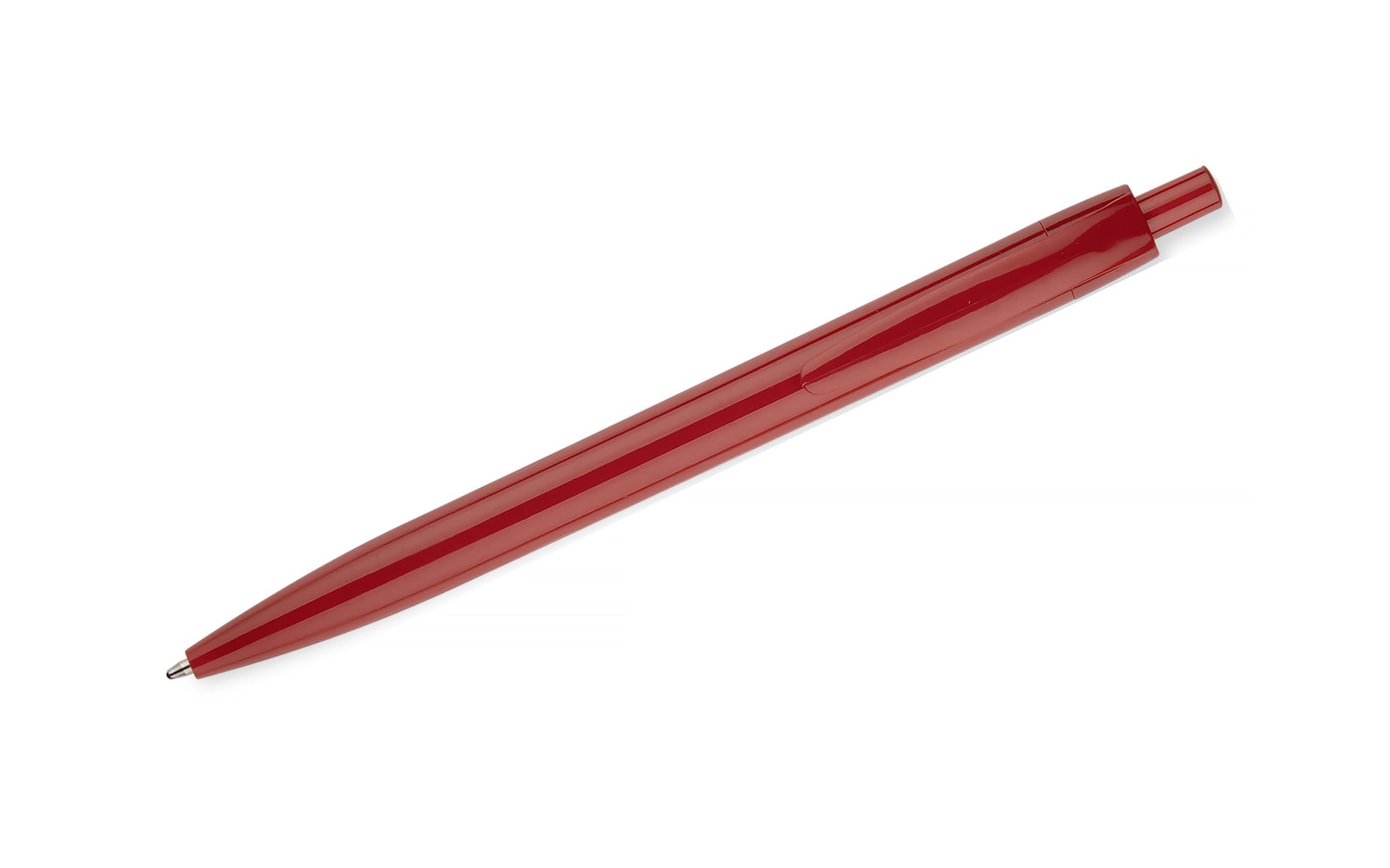 Lot de 100 stylos personnalisés avec logo et texte Stylos à bille publicitaires en couleur Impression UV haute qualité Idéal pour entreprises, événements, mariages et cadeaux Rouge