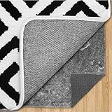 Gorilla Grip Thick Extra Plush Felt and Natural Rubber Pad Protects Floors, Reduce Noise, .25 Inch Cushioned Gripper, 8x10 FT Hardwood Area Rugs, Cushion Support Rug Pads for Hard Floor Under Carpet