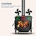 JYDMIX Stove Fan- 4-Blade Heat Powered Wood Burning Stove Fan for Log Burner/Fireplace-Quietly and Efficiently Heat Distribution