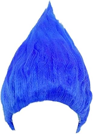 Big Troll Wig Blue One Size Fits All Ages 13+