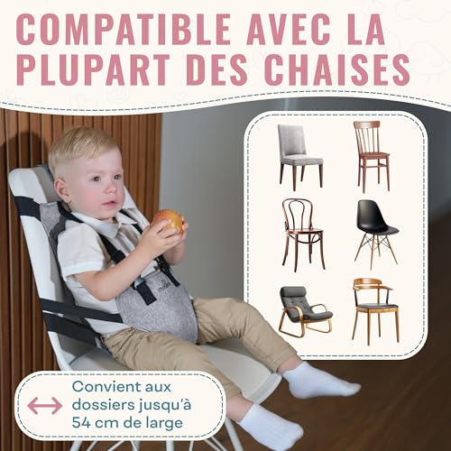 Chaise Nomade Bébé Ultra-Légère Mineto : Lavable et Universelle - 5
