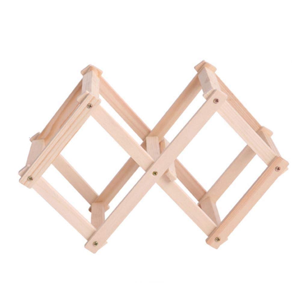 Porte-bouteille bois pliable présentoir bouteille vin classique pour étagère cuisine et bar