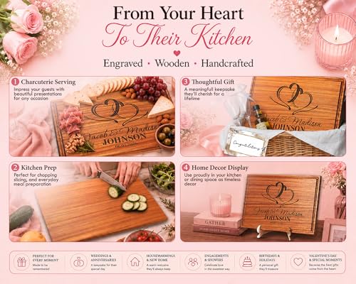 Tabla de cortar rectangular de madera personalizada 12x9 pulg miniatura 5