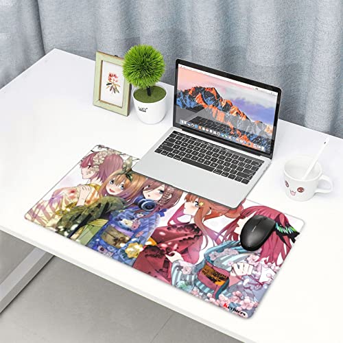 五等分の花嫁 中野五姉妹着物人気 超大型超厚サイズ設計マウスパッドテーブルクロス75×40サイズ