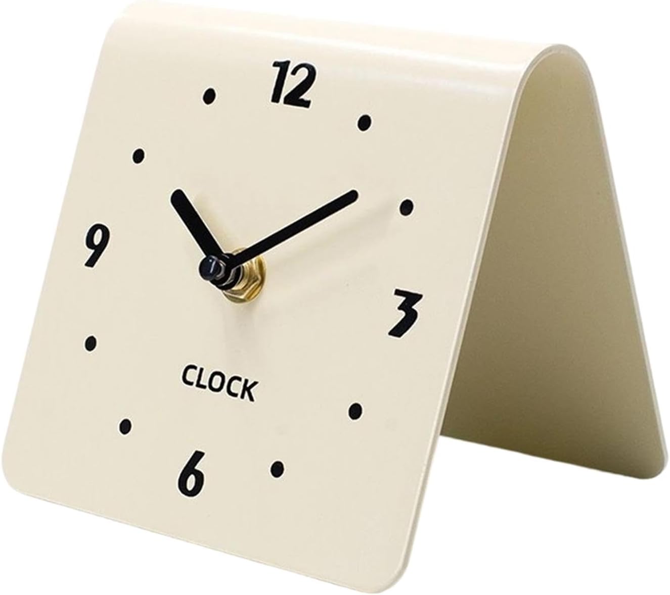 Table Clock Simple Décorative Modern Art Desk Clock for Entrance Office Desk Beige|Home & Garden |Home Décor|Clocks|Desk Mantel & Shelf Clocks