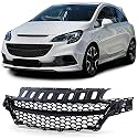 Waben Kühlergrill Frontgrill ohne Emblem Schwarz für Opel Corsa E 2014-2019