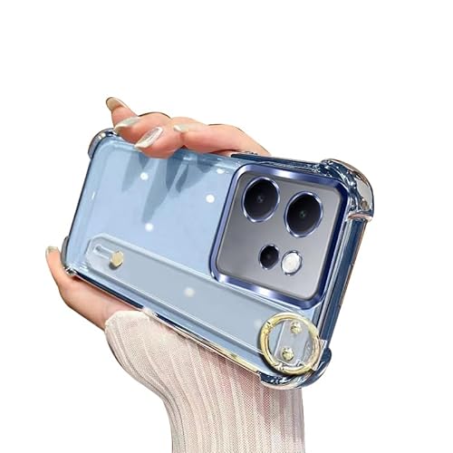 CYBERGARAGE�EFor Reno 15 A 5G�p�P�[�X �J�o�[ �N���A ���� ���b�L TPU �\�t�g�P�[�X �X�}�z�����O�t�� �X�^���h�@�\ �p �ی� For �I�b�| ���m15 A(�u���[)