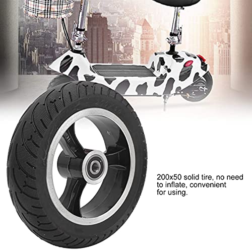 Longzhuo 200X50 Solid Wheel, Solid Tire, 6.5In Electric Scooter Front Solid Wheel, Non-Pneumatic Tire With Hub, Replacement Wheel For Electric Scooter #TOP1