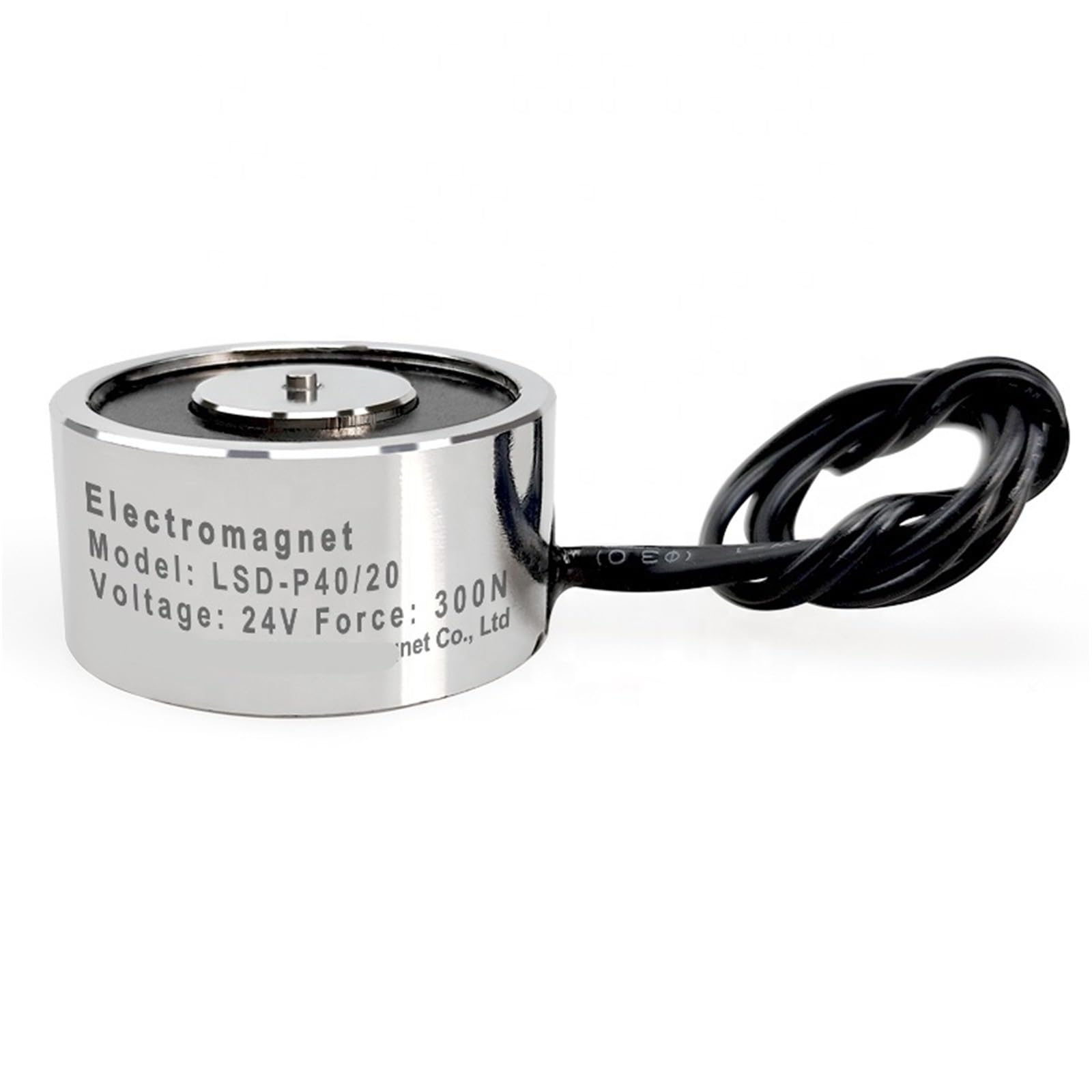 Aimant électrique rond compact LSD-P40*20 à forte adhérence continue