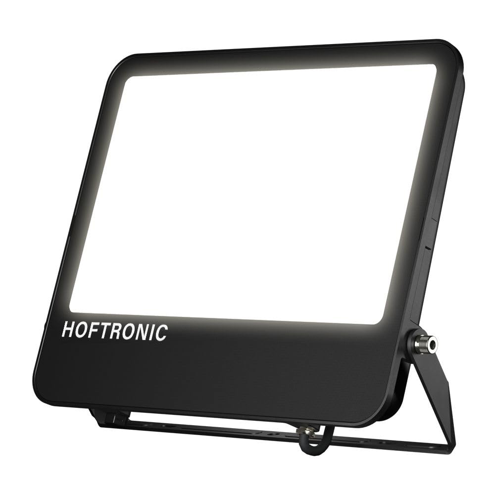 HOFTRONIC - Luxor V2 - LED Strahler 160lm/W - Super Hell 200 Watt 32000 Lumen - IP65 Wasserdicht - 4000K Neutralweiß - UGR <15 Blendfrei - LED Außenstrahler Scheinwerfer