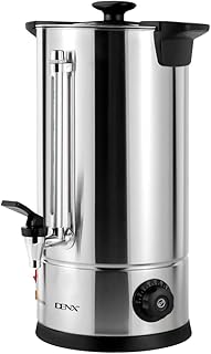 DENX Commercial Grade Stainless Steel 12L Percolate Coffee Urn Coffee Machine with Automatic Temperature Control Hot Water Urn for Parties