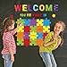 Pajean Welcome Bulletin Board Set with Puzzle Pieces for Classroom Decorations Chic Sign Cutouts Wall Art School Decor Educational Supplies Class Door Decoration You Fit Right in (Classic Color)