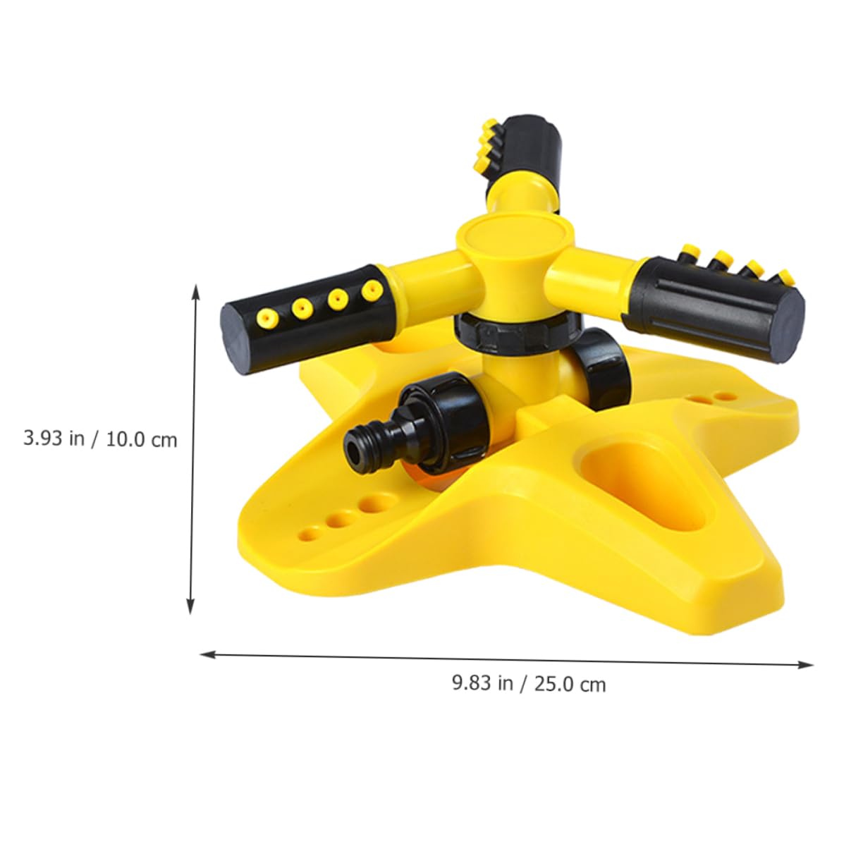 TOYANDONA 3 Pièces Arroseur Rotatif Automatique pour Gazon Jardin Irrigation Durable pour Entretien Pelouses Arrosage Plantes