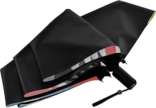 Miniatura 4 de Anyangquji Paraguas de viaje resistente al viento, paraguas plegable compacto