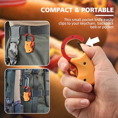 Image of Small Pocket Knife for Men,Pocket Utility Knife with 1.38''Sharp Blade,Cute Folding Knife Box Cutter,Mini EDC Knives for Everyday Carry,Ideal Gifts for Men and Women