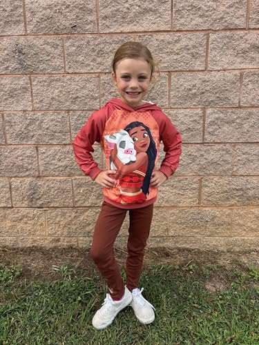 Image of Disney Princess Toddler Girls Clothes Long Sleeve Hoodies and Leggings Clothing Sets Fall Casual Pullover Tracksuit