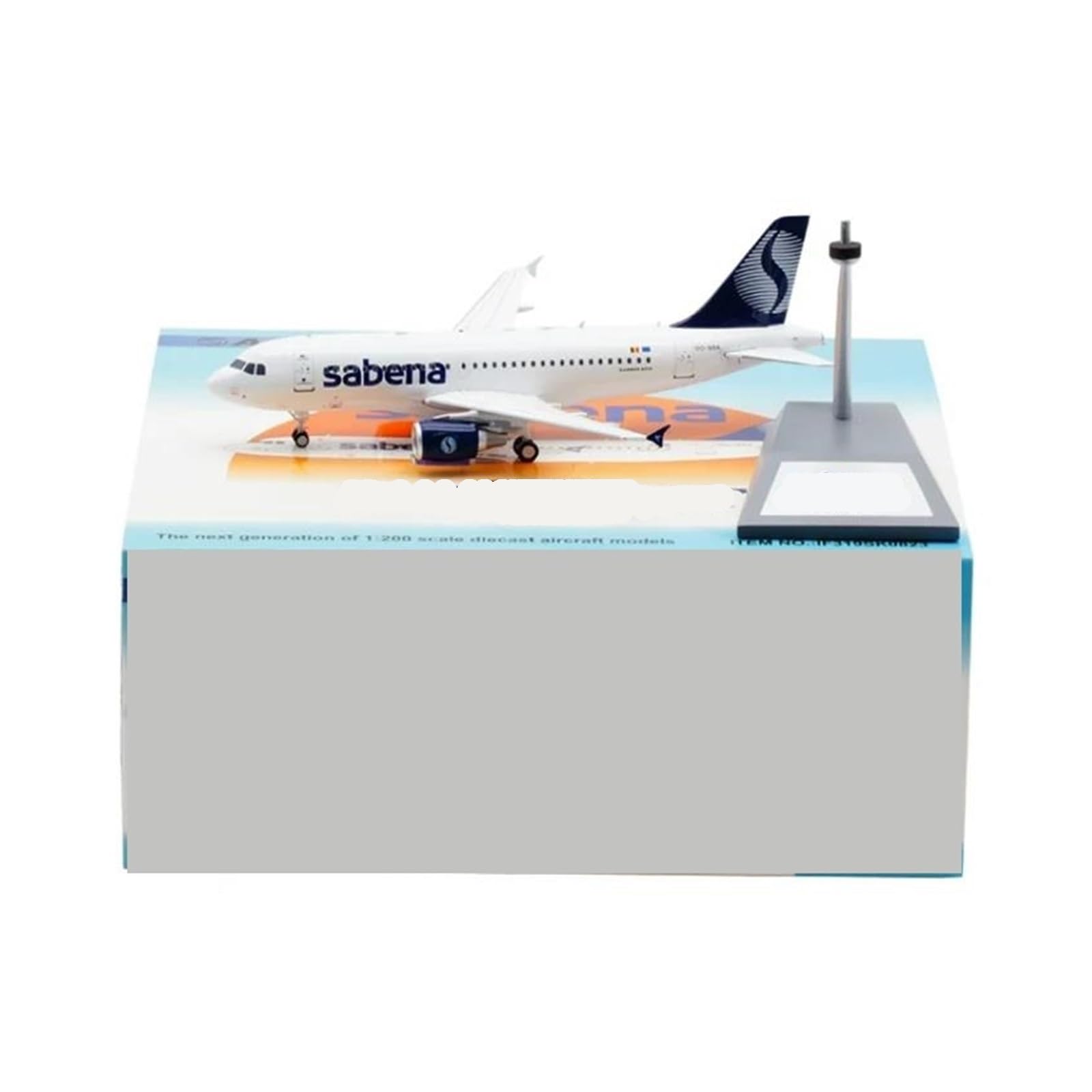1:200 per A319 Belgio Bilancia in Lega Modello di Aereo con Carrello di Atterraggio di Base in Metallo Giocattolo Coperto Modello di Costruzione di Modello Kit