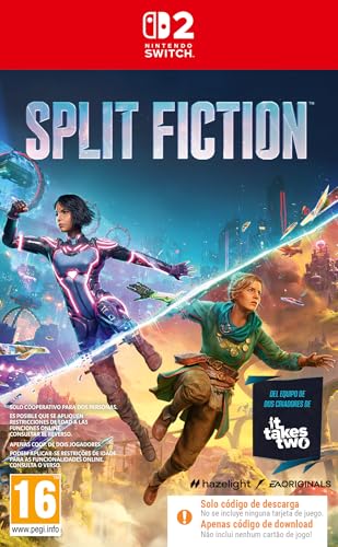 Split Fiction Switch 2 | Caja con código de descarga | Videojuegos | Castellano