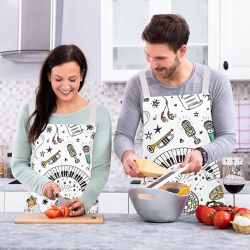 Tablier de cuisine et de serveuse multicolore pour restaurant et bistrot