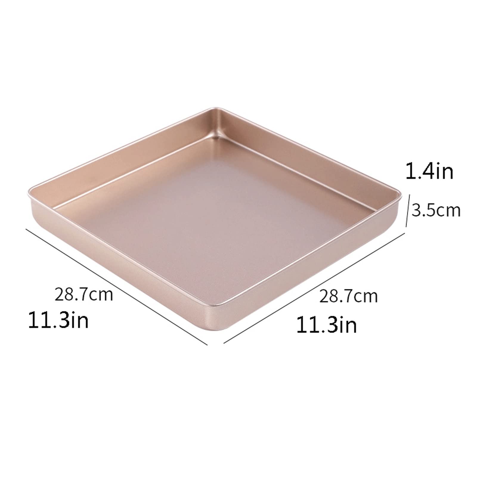 Foodservice Vassoio Vassoio in Acciaio Inox Vassoio for Serving Vassoio Quadrato Vassoio Multiuso for Colazione per Feste, Tavolo, Cucina