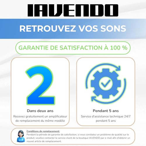 Lot de 2 amplificateurs auditifs rechargeables avec boîtier