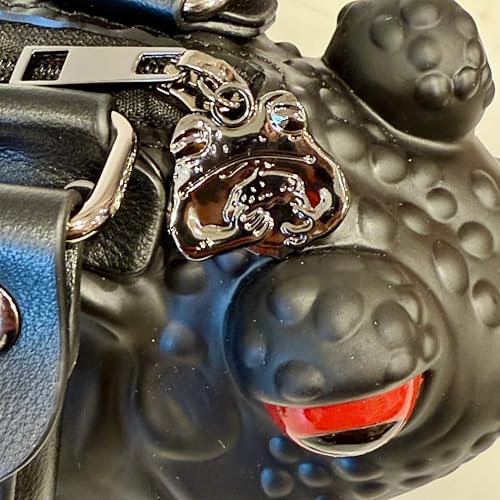 Windy Willow Black Toad Bag with Red Eyes, Purse Satchel Handbag Witch Frog Cottagecore Goblincore Dark Gothic Witchy Aesthetic
