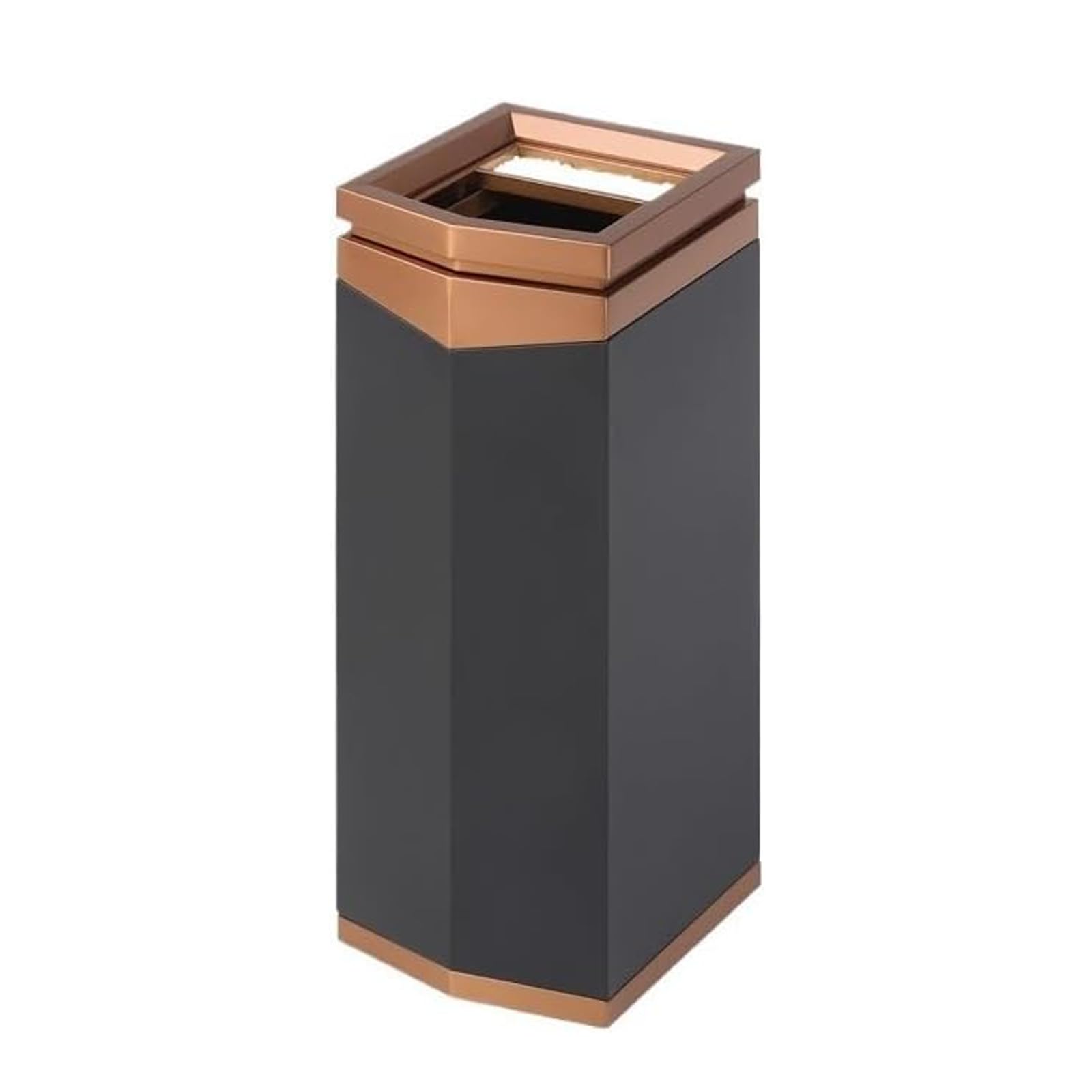 Botes de basura para pasillo y hoteles con contenedor de cenizas superior