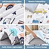 WINLIFE Full Size Comforter Set for Boys 3-Piece Kids Bedding Teen Boy Construction Printed Comforters Reversible Ultra Soft and Fluffy Cartoon Excavator Truck Cars Full Bed Set #5
