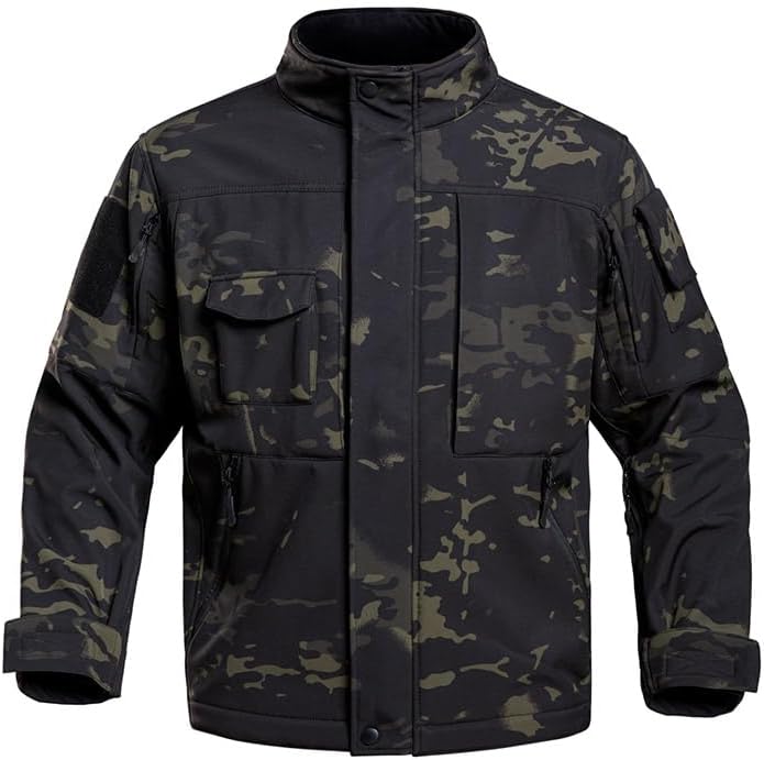 Outdoor Sports Airsoft Gear Hunting Shooting Coat Tactical Combat Clothing BDU Camouflage Softshell Jacket