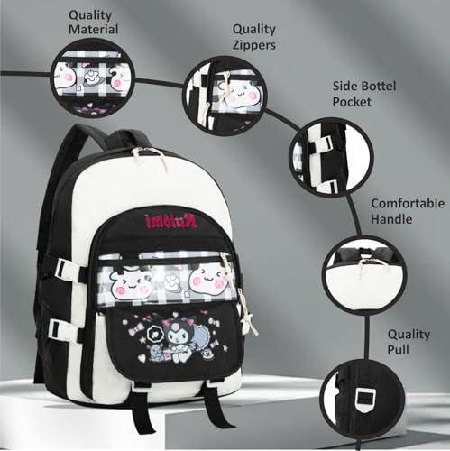 Image of Tinytot 30 Litre Japanese Korean Style School Bag Water-Resistant Laptop & Travel Backpack - Unisex Large 18 Inches Multipurpose Student Backpack for Boys & Girls, Men & Women