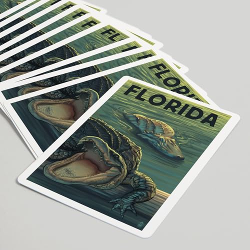 Baraja de poker Florida Alligators de 52 cartas miniatura 5