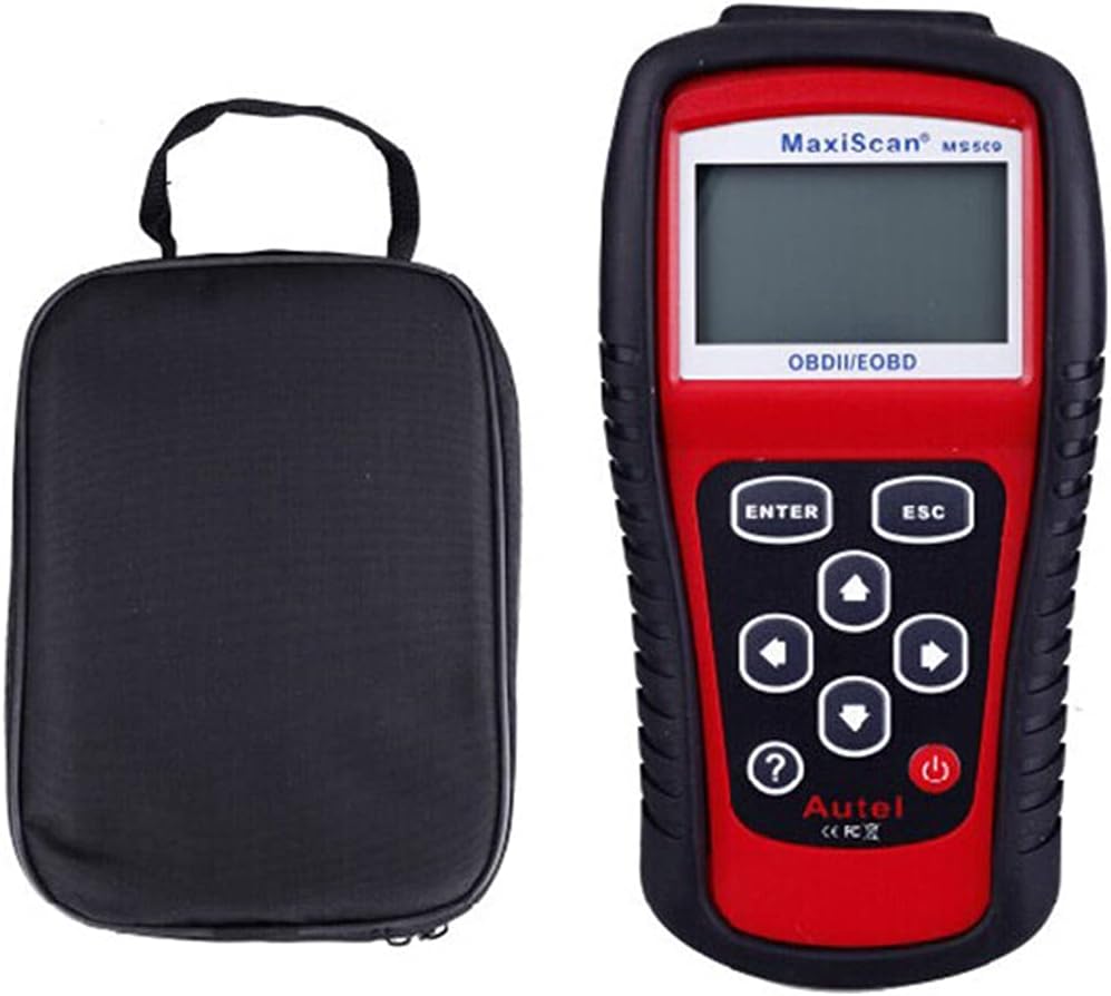 OBD Scanner,Car Code Scanner Odb2 Reader,Car Code Reader Autozone Ob2 Code Reader,Car Fault Reader Engine Code ScannerOBD2 Scanner Autozone Diagnostic Car Code Reader -Red MS509