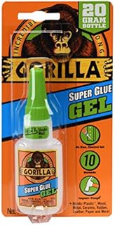 Gorilla Super Glue Gel, 20 Gram, Clear, (Pack of 1)