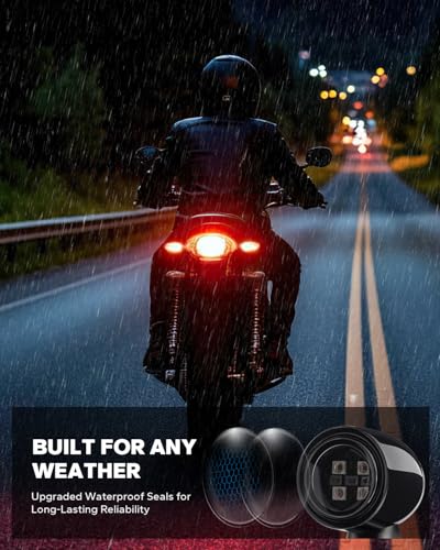 Image of Mini Led Turn Signals Motorcycle Blinkers 4LEDs Red Amber Rear Turn Signals universal bullet signal lights Fit for Honda Yamaha Suzuki Kawasaki Harley Chopper Bobber