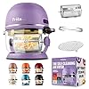   Non-Toxic-Air-Fryer-Glass-AirFryer-5-Quart-w-360-Visibility-Self-Cleaning-400F-Vortex-Air-Fryer-for-Even-Cooking-BPA-Free-Teflon-Free-6-in-1-Functions-Rotisserie-Roast-Bake-Lavender