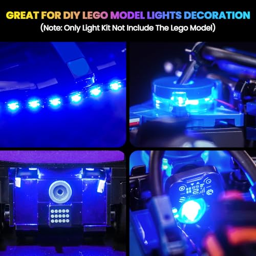 Image of Upgraded Led Light Kit Compatible with Lego Williams Racing FW46 F1 Race Car Building Set, Lights Decoration Compatible with Lego 77249 (Model Not Included)