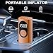 Tire Inflator Portable Air Compressor 150PSI Air Pump for Car Tires with Digital Pressure Gauge, Led Light, Auto Shut-Off, Portable Pump for Auto, Motorcycle, Bike, Balls and More