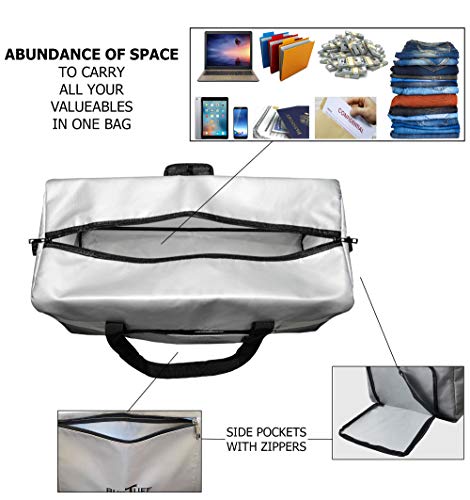Fireproof And Waterproof Duffel Bag, Extra Large Fireproof Bag For Valuables, Fireproof Safe Storage Bag (Grey) #TOP2