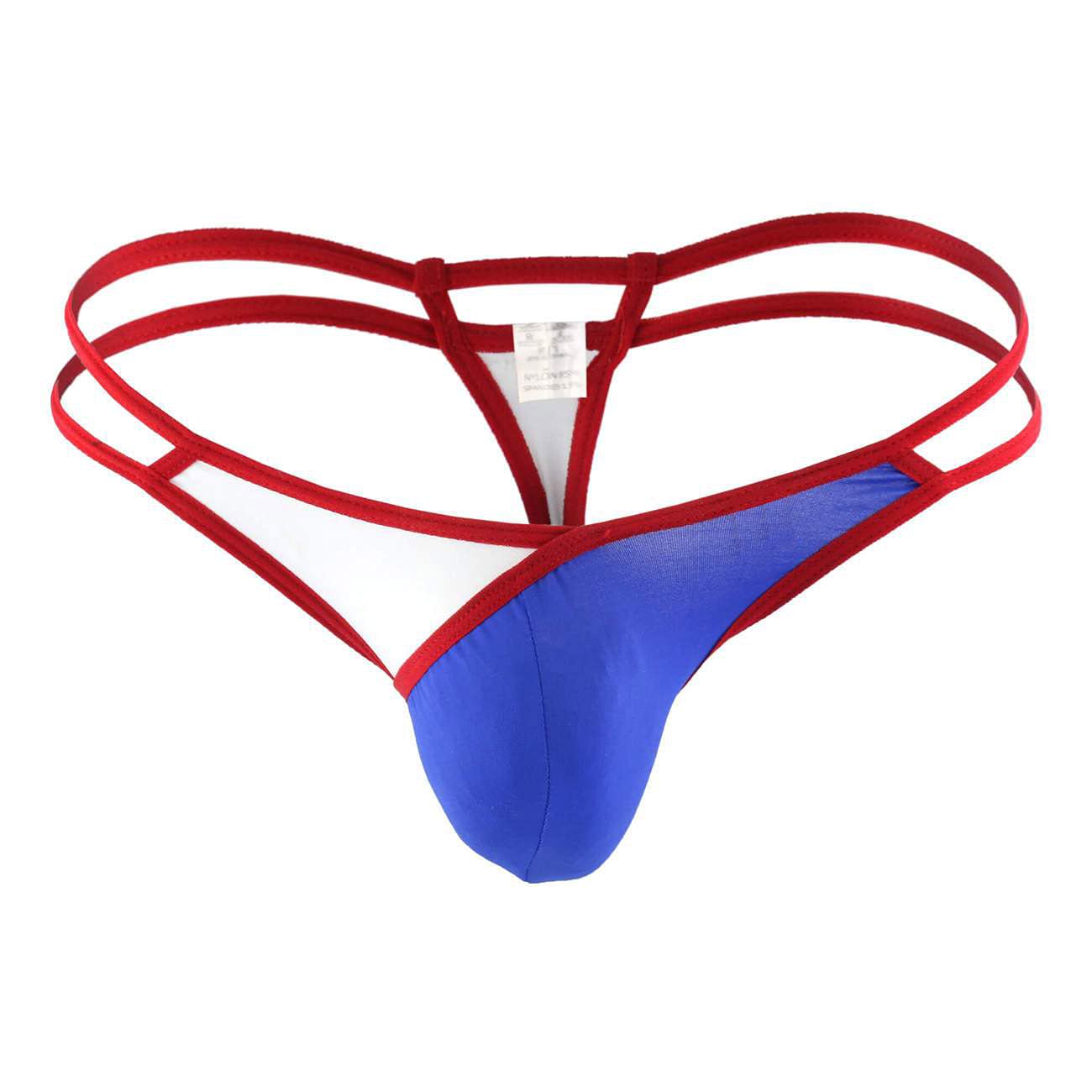 polyester spandex Newfashioncloth Men Thong Underwear Unique Stylish, Comfortable And Colourful, Hot & Sexy One Size Fits S-M-L, (Blue)-picture-21